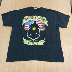 Vintage 2000 WWF The Undertaker American Badass T-Shirt Mens 2XL Black Wrestling